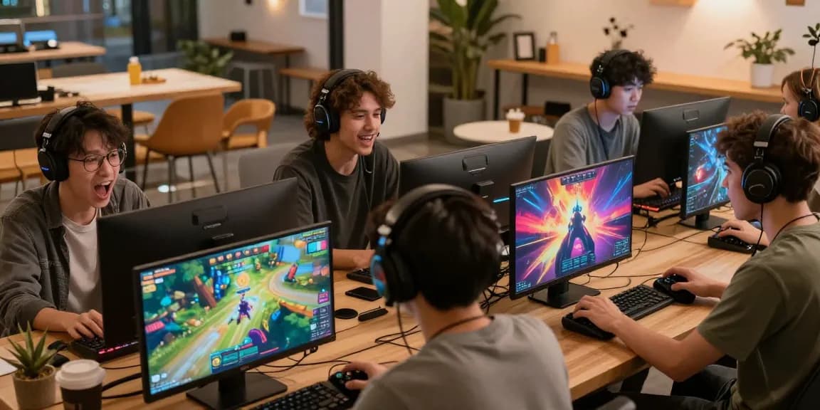 Players immersed in exciting online gaming experiences with KK55, showcasing dynamic engagement and vibrant visuals.