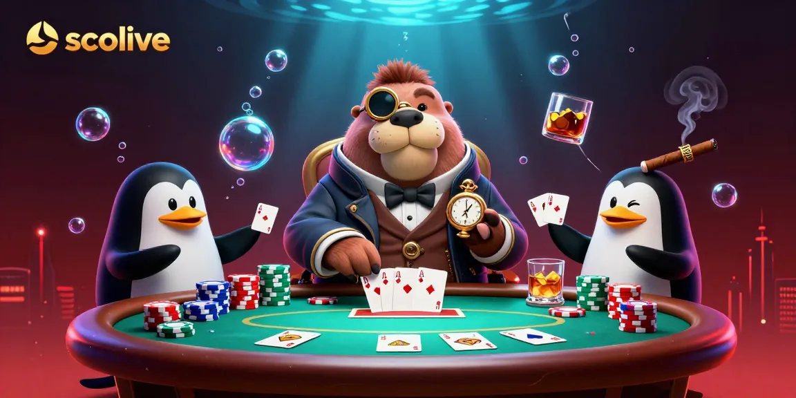 Socolive brings high-stakes underwater poker, showcasing a bluffing pufferfish at the table.
