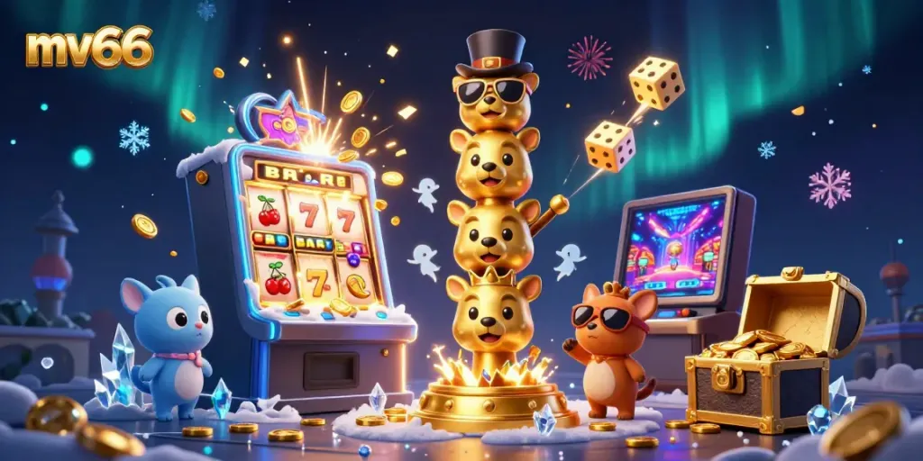 Experience mv66 thrills with an artistic explosion of casino games and vibrant characters.