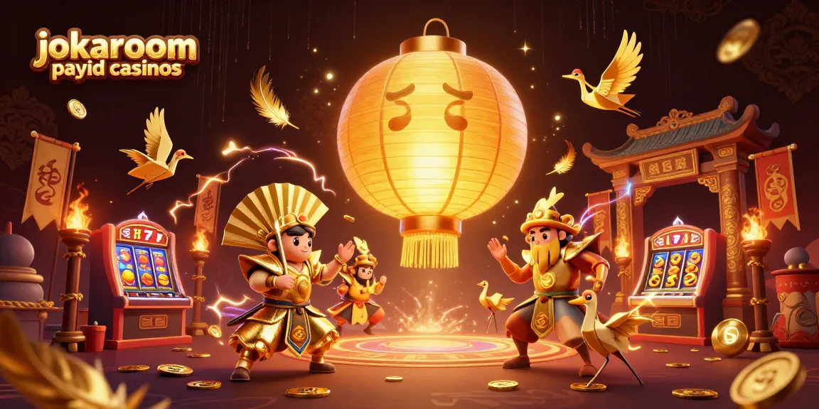 Experience the excitement of jokaroom payid casinos with vibrant 3D illustration of immersive gameplay.