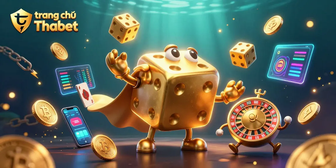 Experience gaming excitement at trang chủ Thabet with vibrant 3D casino elements and dynamic characters.