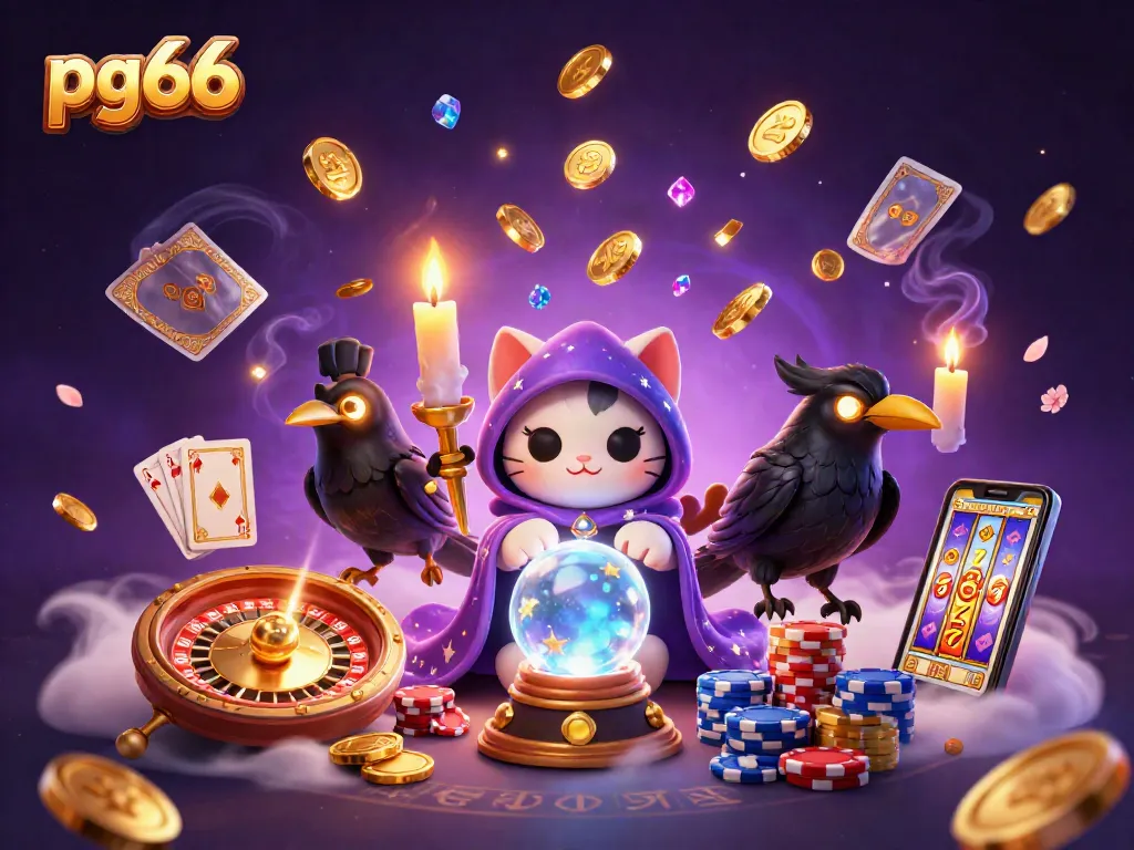 Engage with the pg66 online casino experience featuring enchanting characters, vibrant casino elements, and dynamic gaming action.