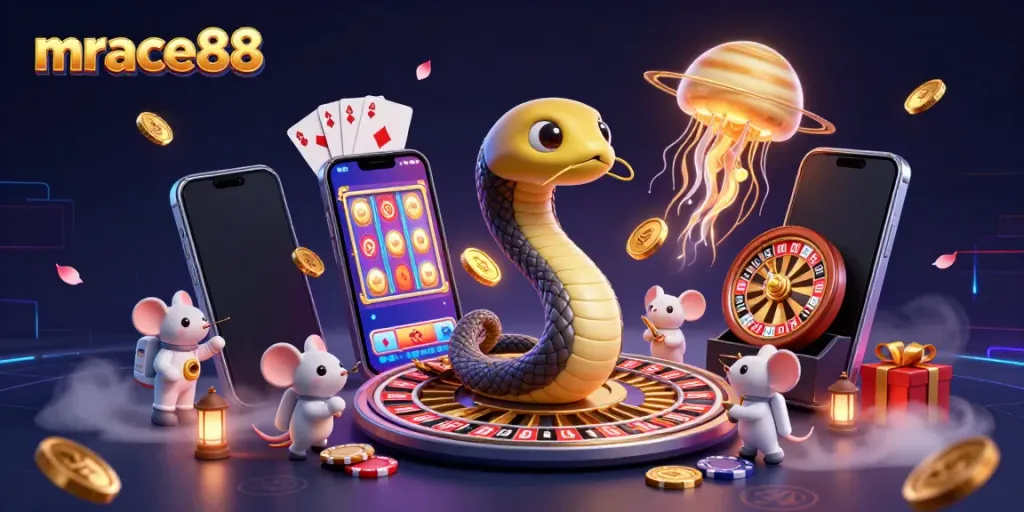 Engage with mrace88 as virtual astronaut mice bet around a cosmic roulette wheel, enhancing online casino thrills.