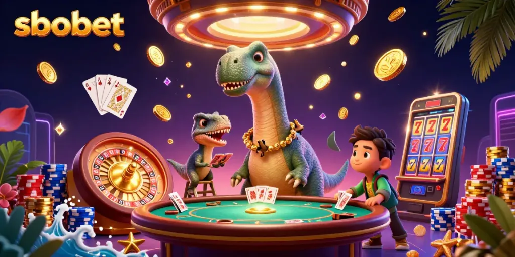 Menangkan taruhan sbobet dengan ilustrasi kasino 3D yang dinamis dan berwarna-warni.