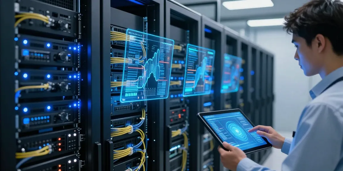 Thabet cloud computing solutions in a modern data center environment with advanced cybersecurity measures.